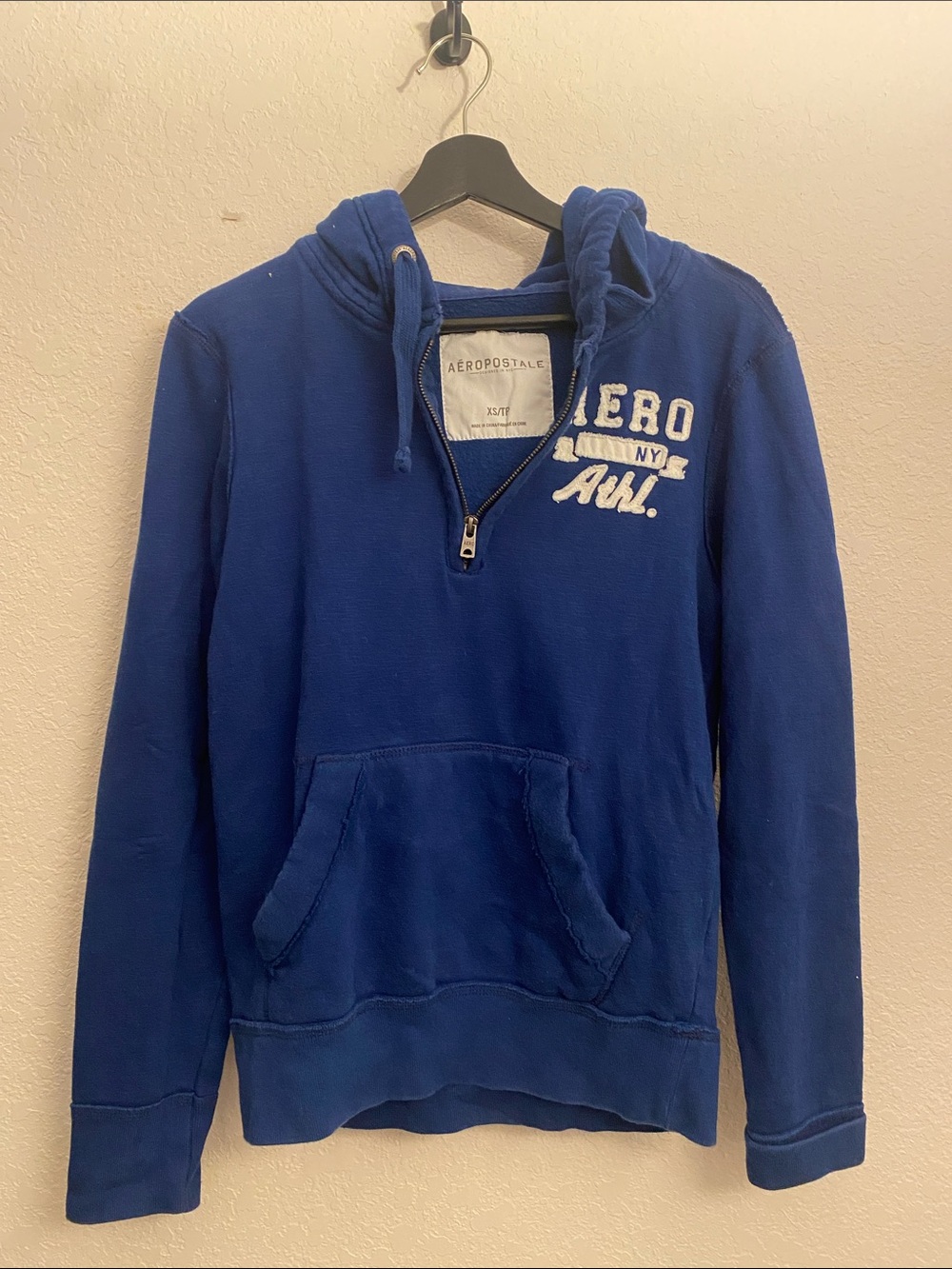 Aeropostale Royal Blue Quarter-Zip Hoodie